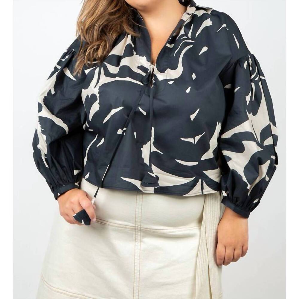 NEW PSOPHIA long-sleeved poplin blouse in dark grey
